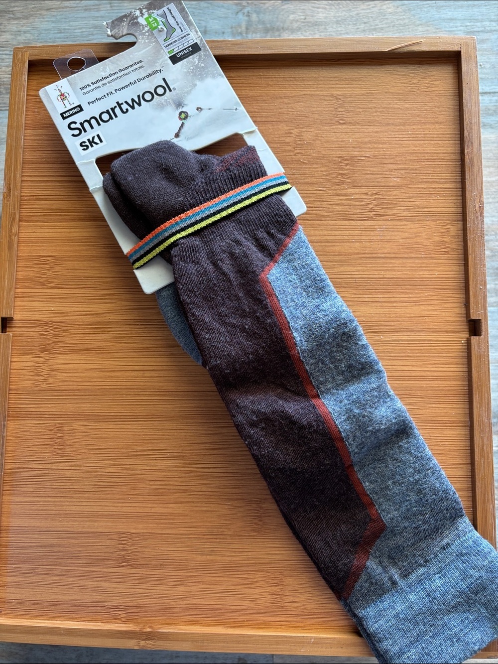 Smartwool Unisex Ski Socks - Gray & Brown